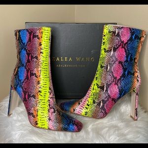 Azalea Wang SkayWalker Rainbow Snake Bootie